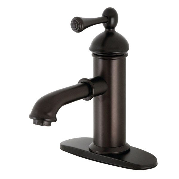 KS7415BL Paris Single Lever Handle Bathroom Faucet, Oil Rubbed Bronze